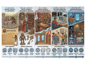 From Greek labyrinths to digital puzzles — the long road to the modern escape room